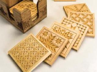 Geometrisch houtsnijwerk