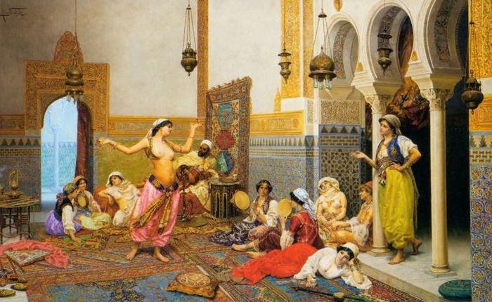 eunuchen in de harem van Sultan Suleiman